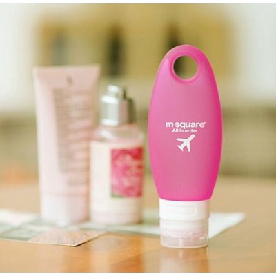 empty food grade Silicone travel squeeze bottle for shampoo