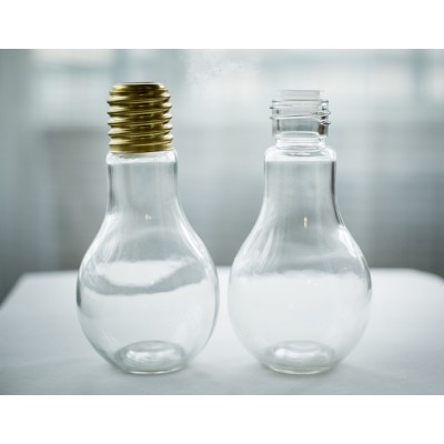 empty transparent 150ml 200ml 250ml 300ml 400ml 800ml glass light bulb bottle for Carbonated drinks Soft drink