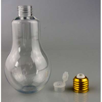 empty transparent glass light bulb cosmetic bottle