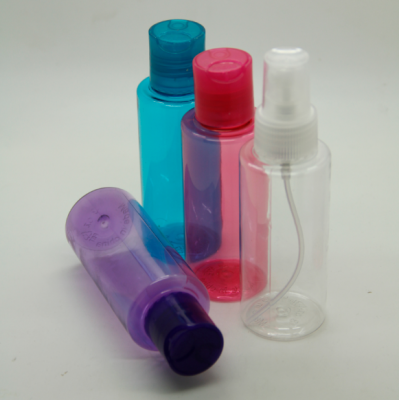 100ml 3oz PET plastic flat travel bottle kit for shampoo