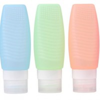 empty easy 1.5oz 48ml Silicone travel squeeze bottle for shampoo