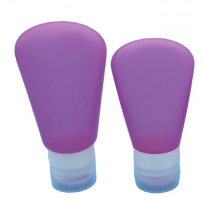 empty easy 37ml 1.25oz Silicone travel squeeze bottle for shampoo